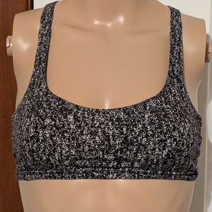lululemon athletica Black and White Textured Sports Bra Size 2